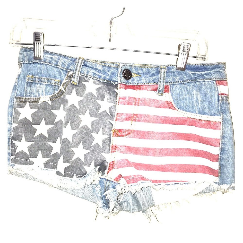 - 2/$30 Havoc and harmony s 3 American flag booty short